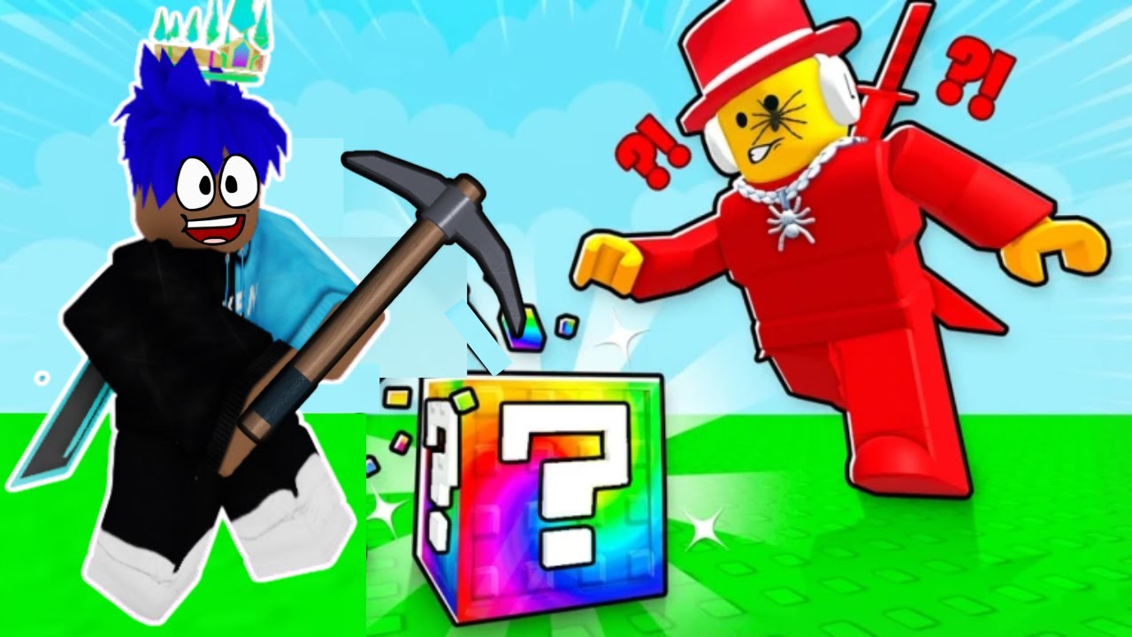 EU PEGUEI OS MELHORES BRAINROTS ABRINDO LUCKY BLOCKS! | Roblox ⛏️ Quebre um Bloco da Sorte!