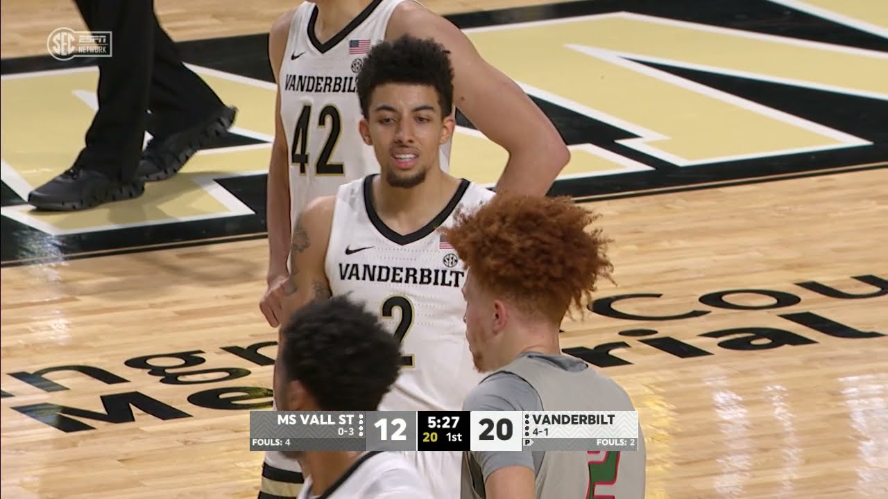 Mississippi Valley State vs Vanderbilt | VAN 75, MVSU 36 | NCAA Men's Basketball || 11/29/2021