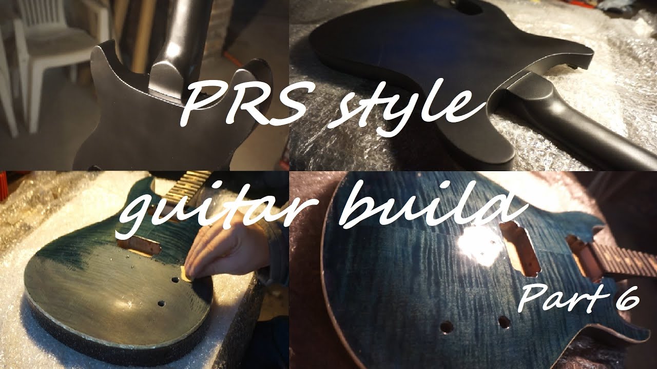 PRS style guitar build | Part 6 | Szlifowanie i polerowanie lakieru