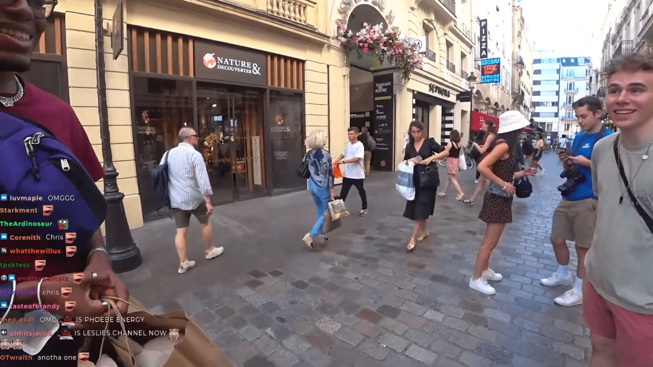 Fuslie Meets an OG Lesler in Paris And Gives Her a Gift