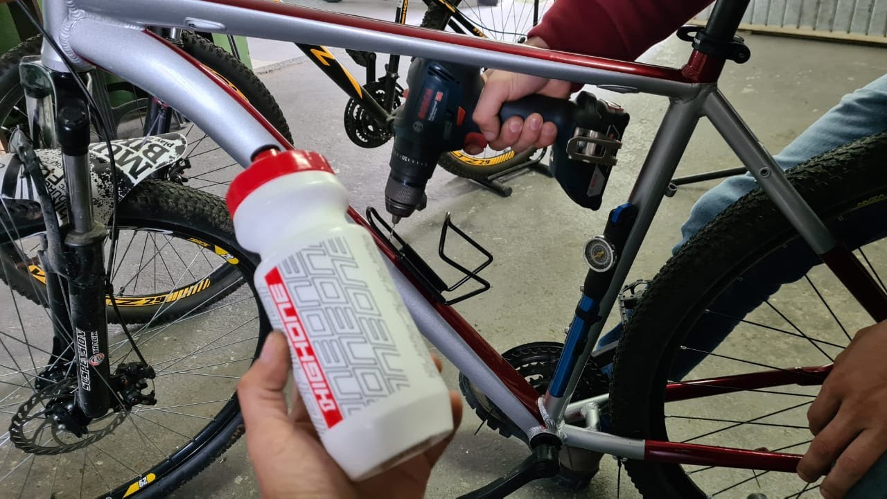 BIKE Suporte instalação de garrafa adaptada