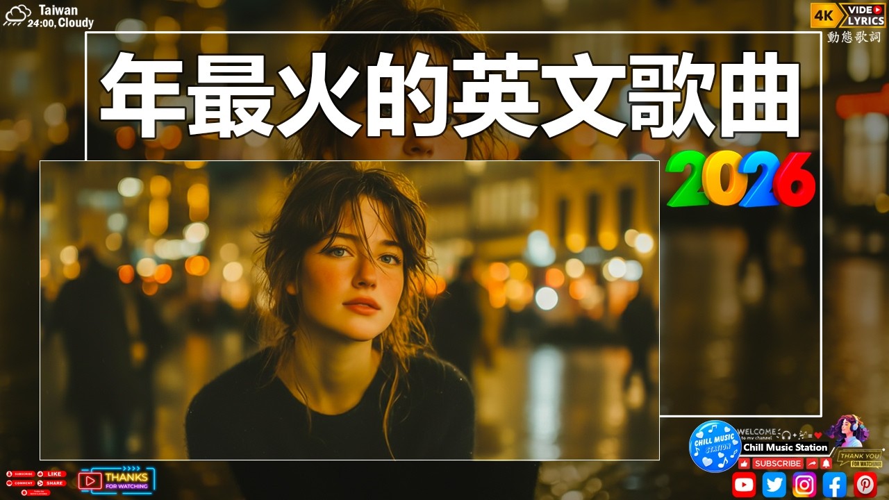超好聽溫暖動人英文歌單 2026 | 讀書工作放鬆必備背景音樂 | 放鬆療癒系音樂 ✨ 🎧 暖暖心樂 #讀書音樂 #工作音樂 #放鬆音樂 #無廣告 #英文