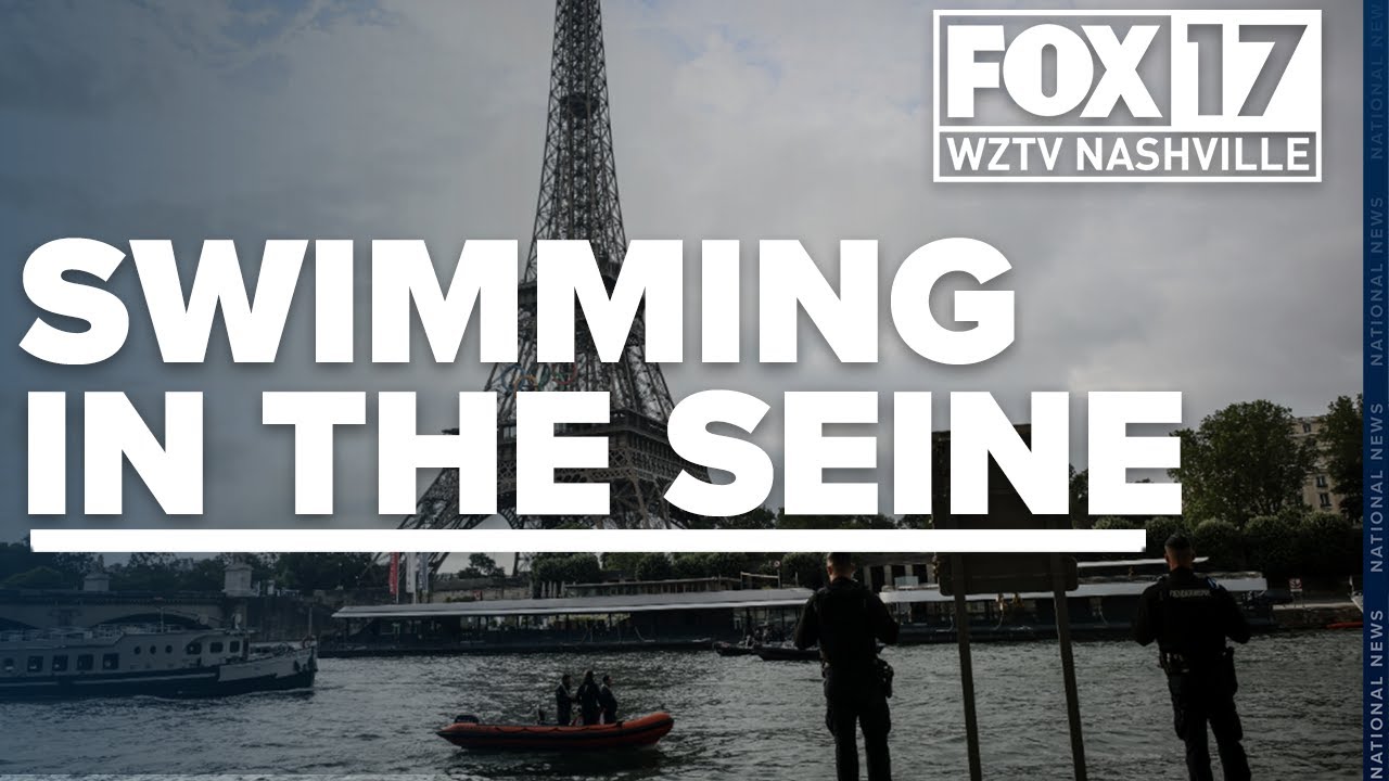 Paris officials dive into the Seine River to prove safe water quality and quell concerns