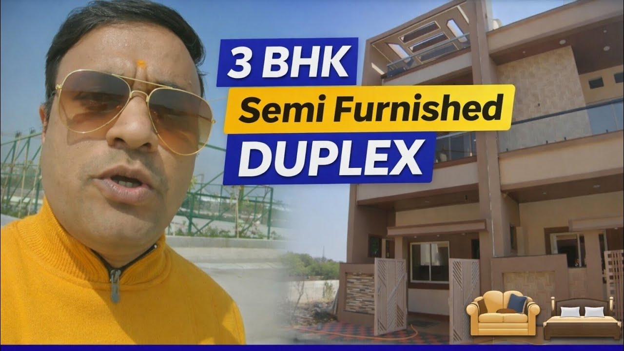 3 BHK Semi Furnished Duplex in Start City || Home tour || 75 Lakh || 6262256858