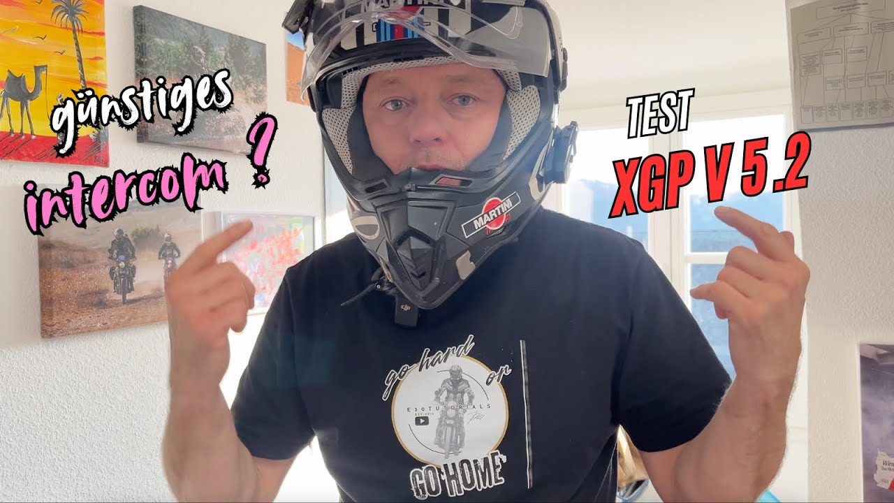 Günstiges Motorrad Intercom? Test XGP V5.2 (subtitles)