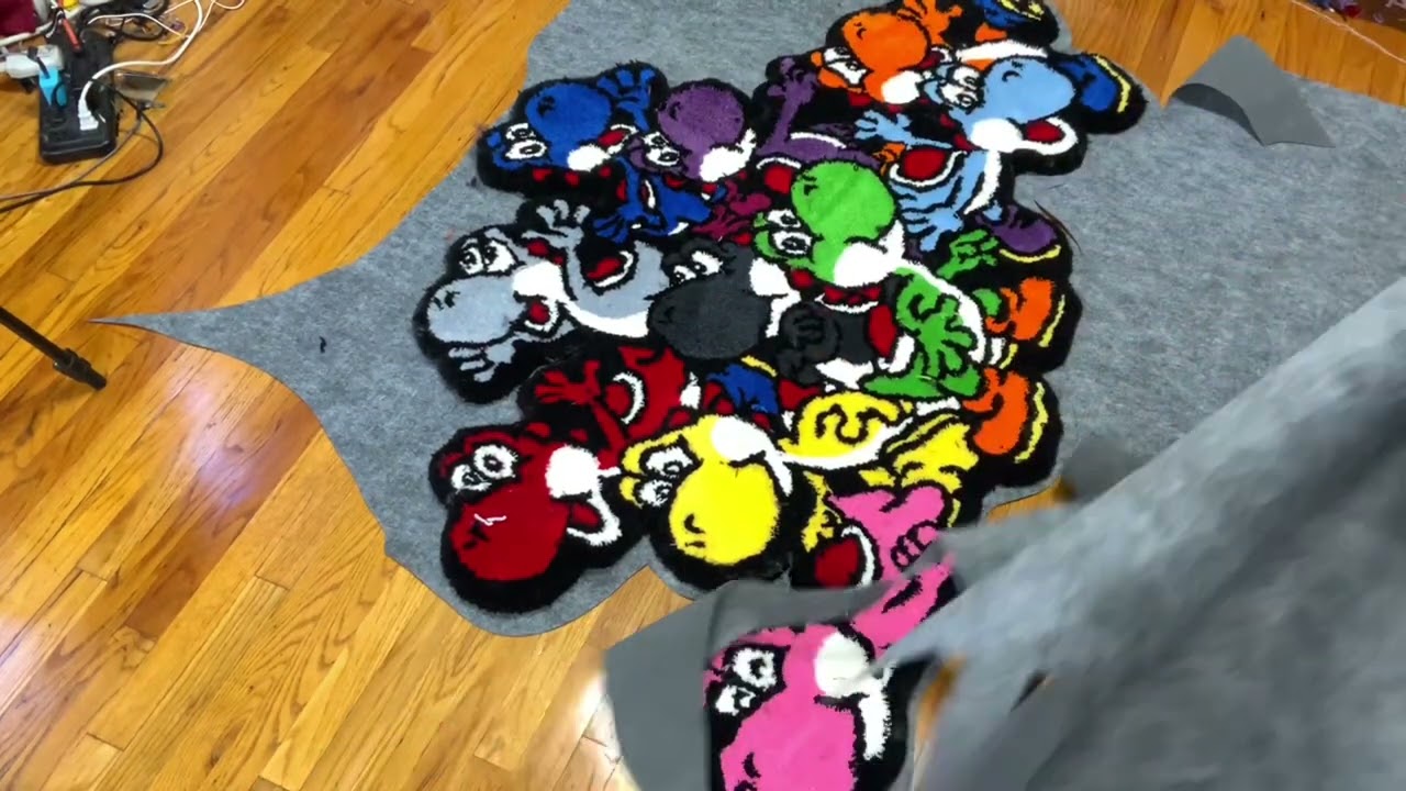 RUG TUFTING | BIGGEST YOSHI RUG