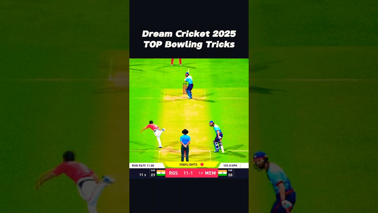 Top Bowling Tricks 🔥 In Dream Cricket 2025 