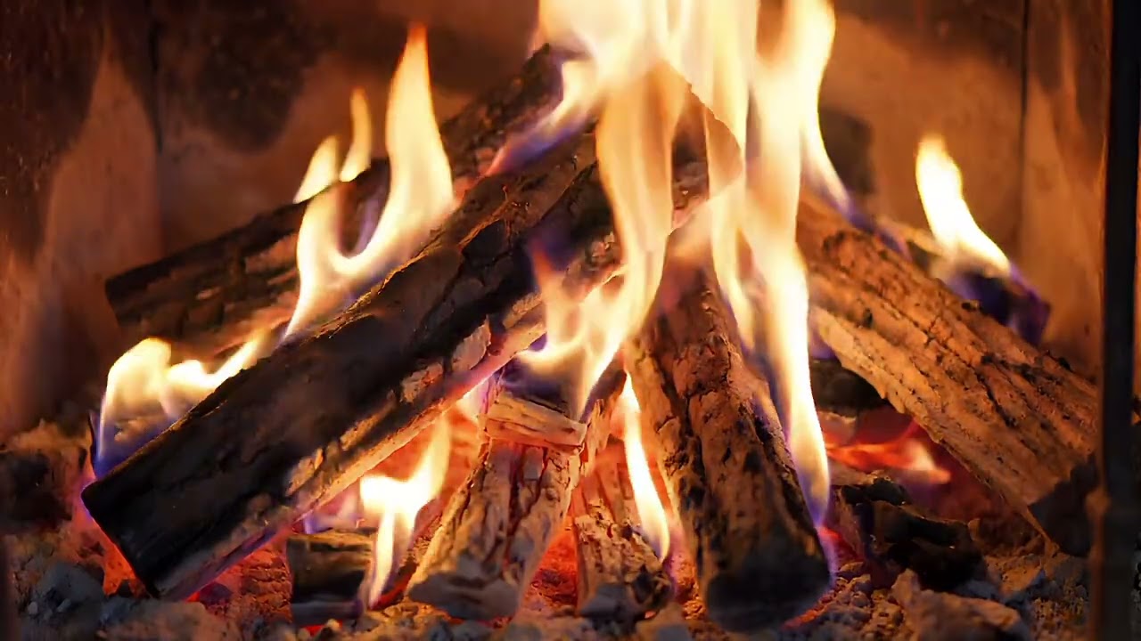 Fireplace no sound 4K Relaxing fire  Christmas fireplace Holiday Themes (For loop Right-click)