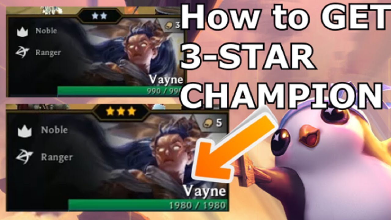 How to GET LVL 3 STAR on Champions - Teamfight Tactics Beginner Guide to Upgrading TFT LoL