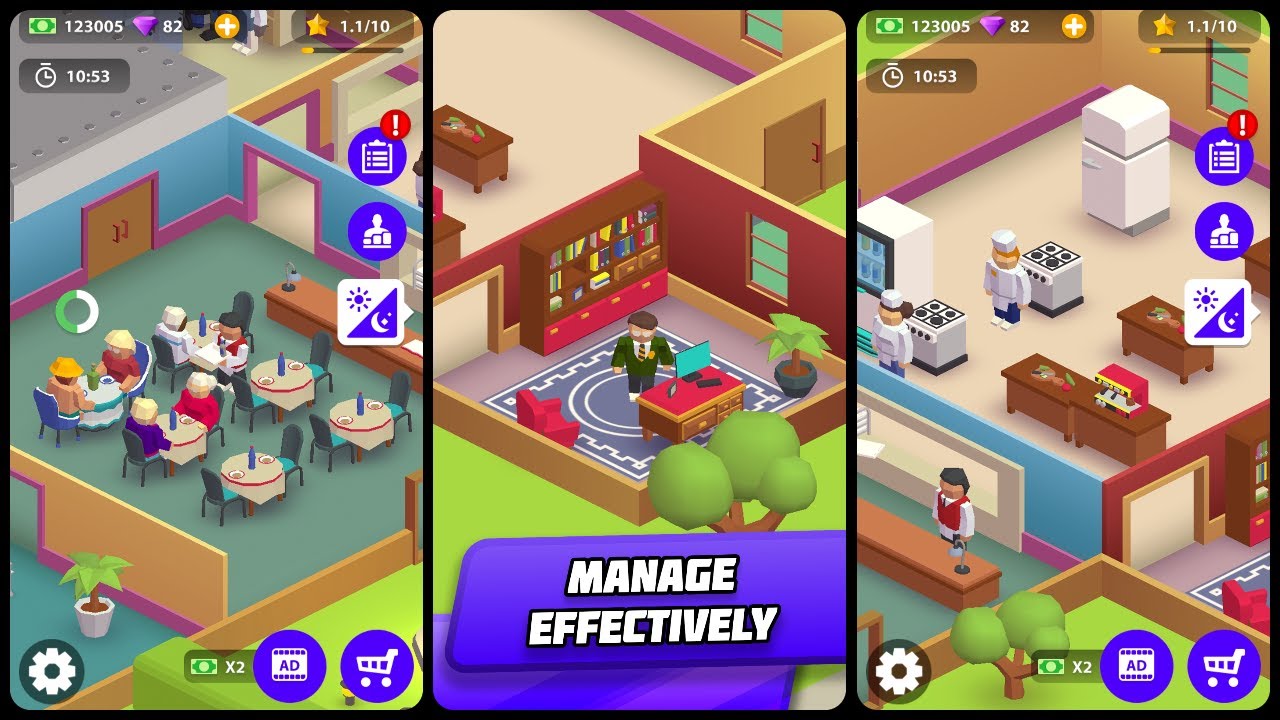 Idle Restaurant - Cafe Tycoon Game Android Gameplay