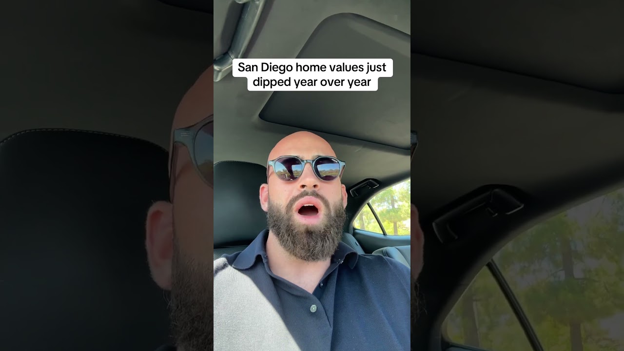 San Diego home values just dipped year over year #housingmarket #realestate #realtor