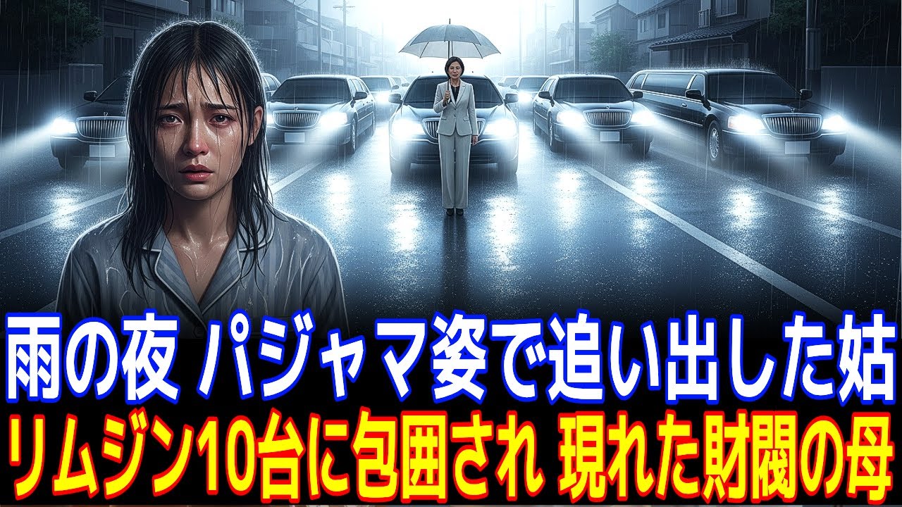 雨の夜 パジャマ姿で追い出した姑, リムジン10台に包囲され 現れた財閥の母…