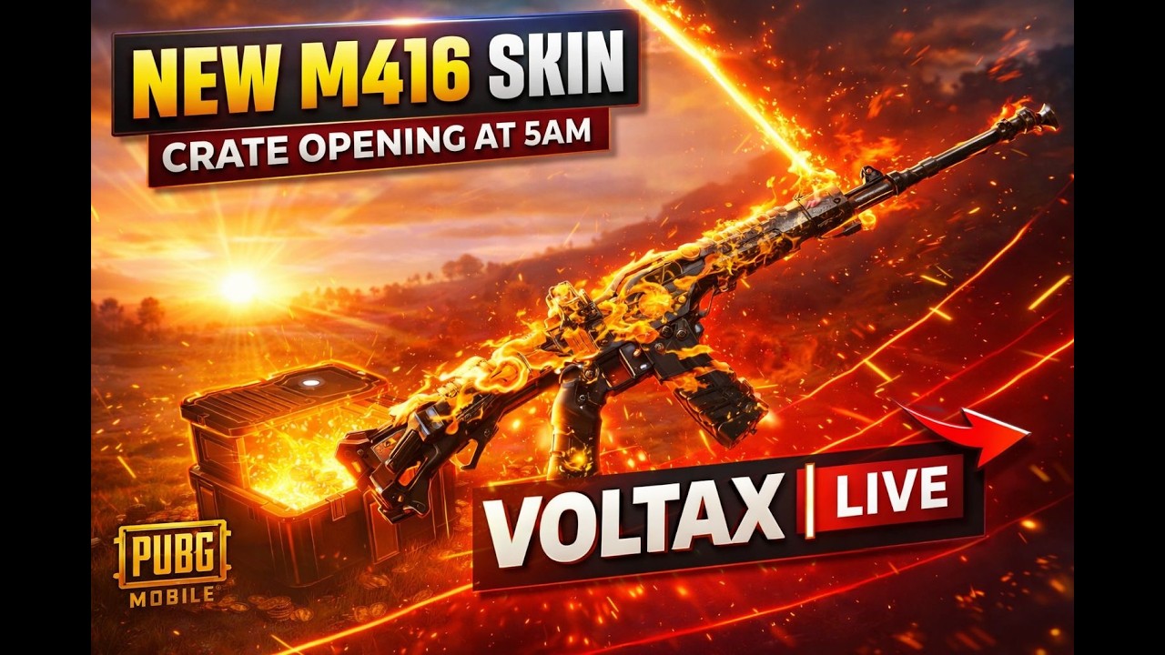 NEW M416 PAR PESA BARBAD KARE│PUBG LIVE │ VOLTAX │ LIVE