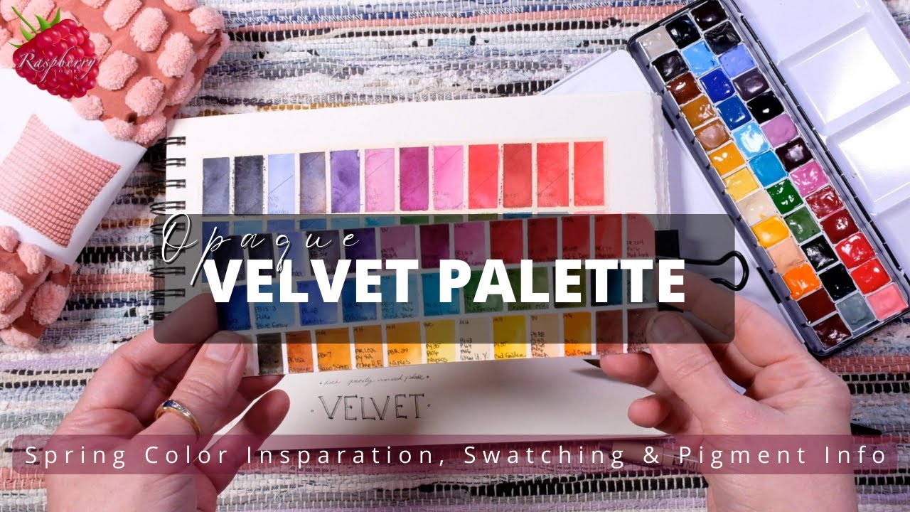 Opacity Watercolor Palette, VELVET, New Da Vinci Watercolor, Spring Color Inspiration