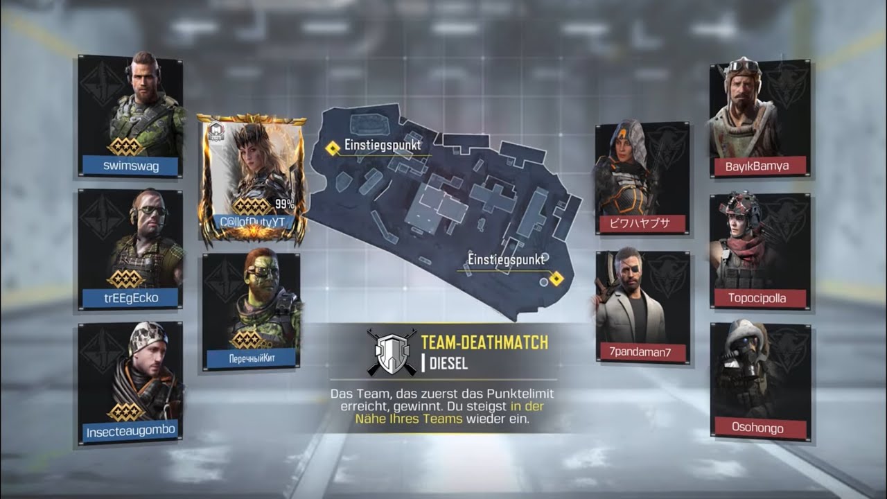 ✨💣✨Call of Duty mobile „Diesel “ Team Deathmatch, ✨🥇1st.✨💥LEGENDÄRY💥🌟 Season 6/🩸KN 44Warbreaker👊