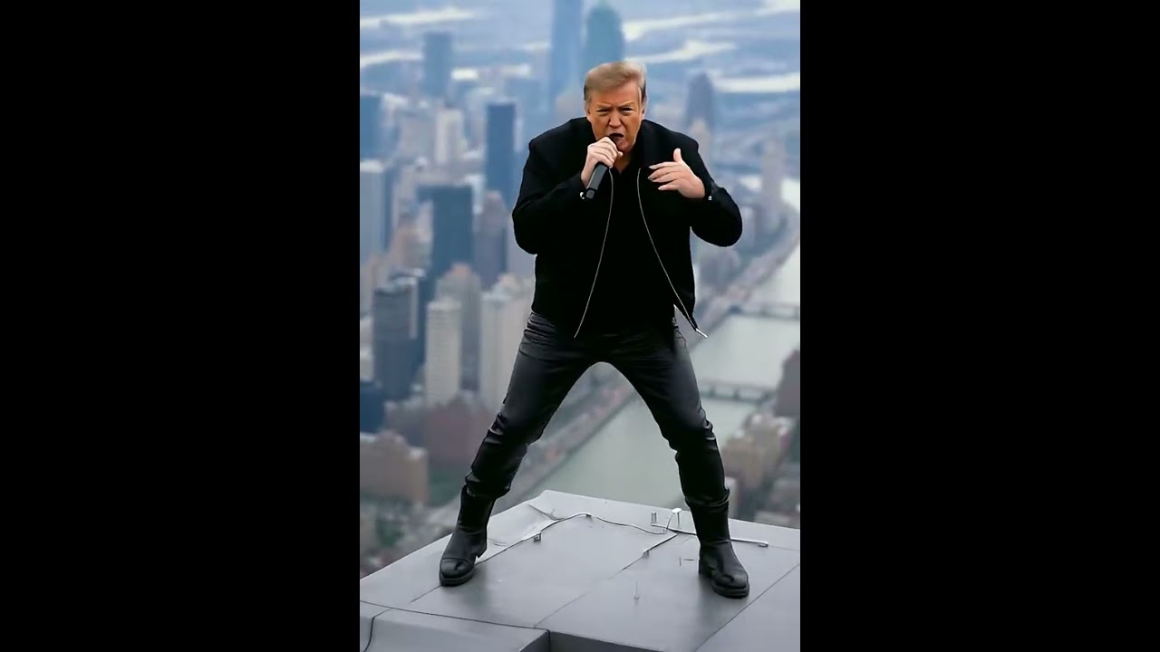 Donald Trump rapping as Eminem.