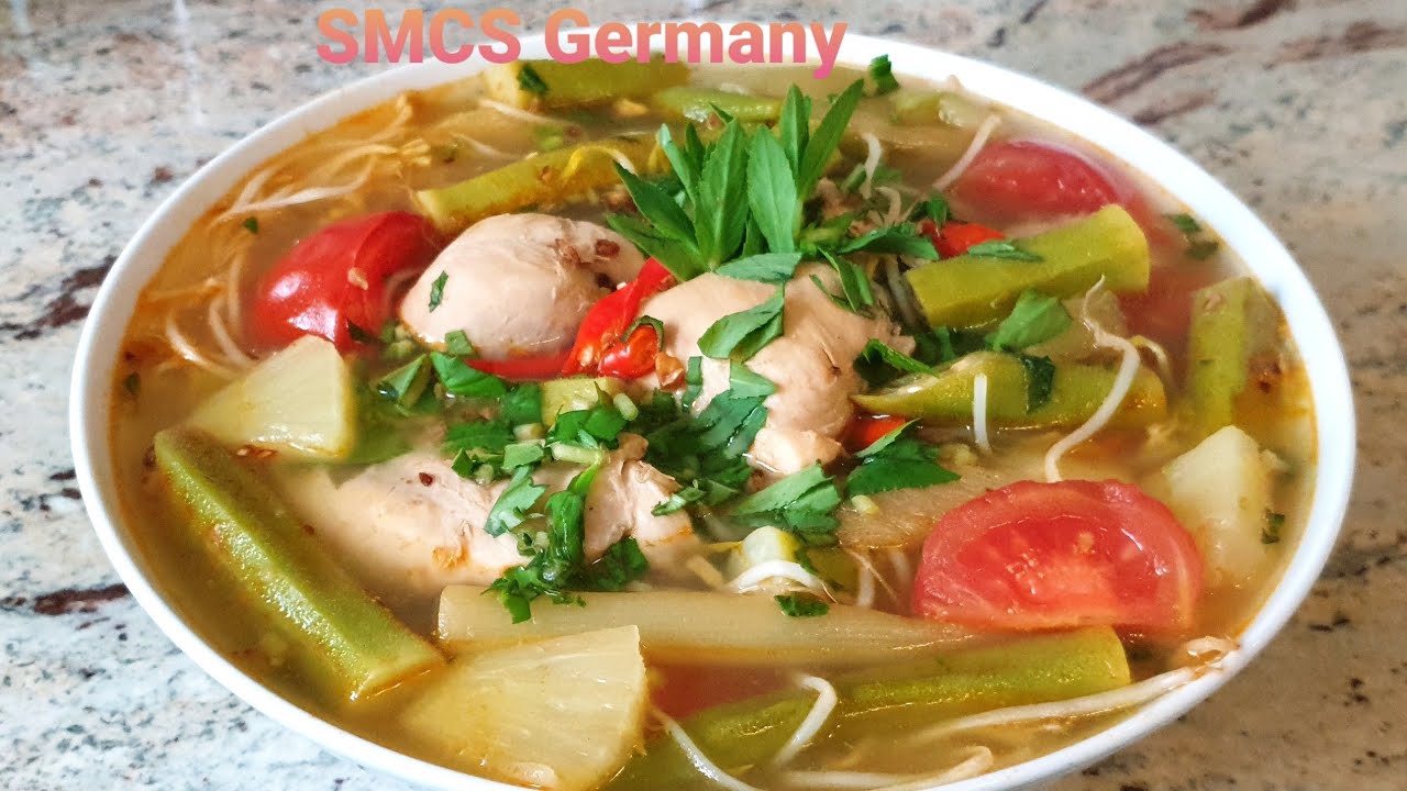 CANH CHUA GÀ TOM YUM THƠM NGON CHUẨN VỊ.