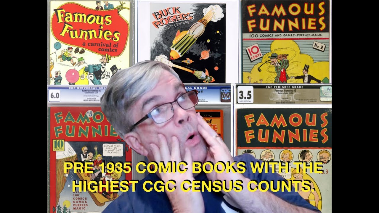 Pre-1935 Comic Books with the Highest CGC Census Counts.