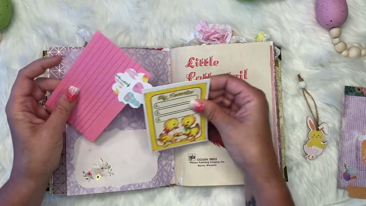 Little Golden Book Easter Junk Journal Flip Through