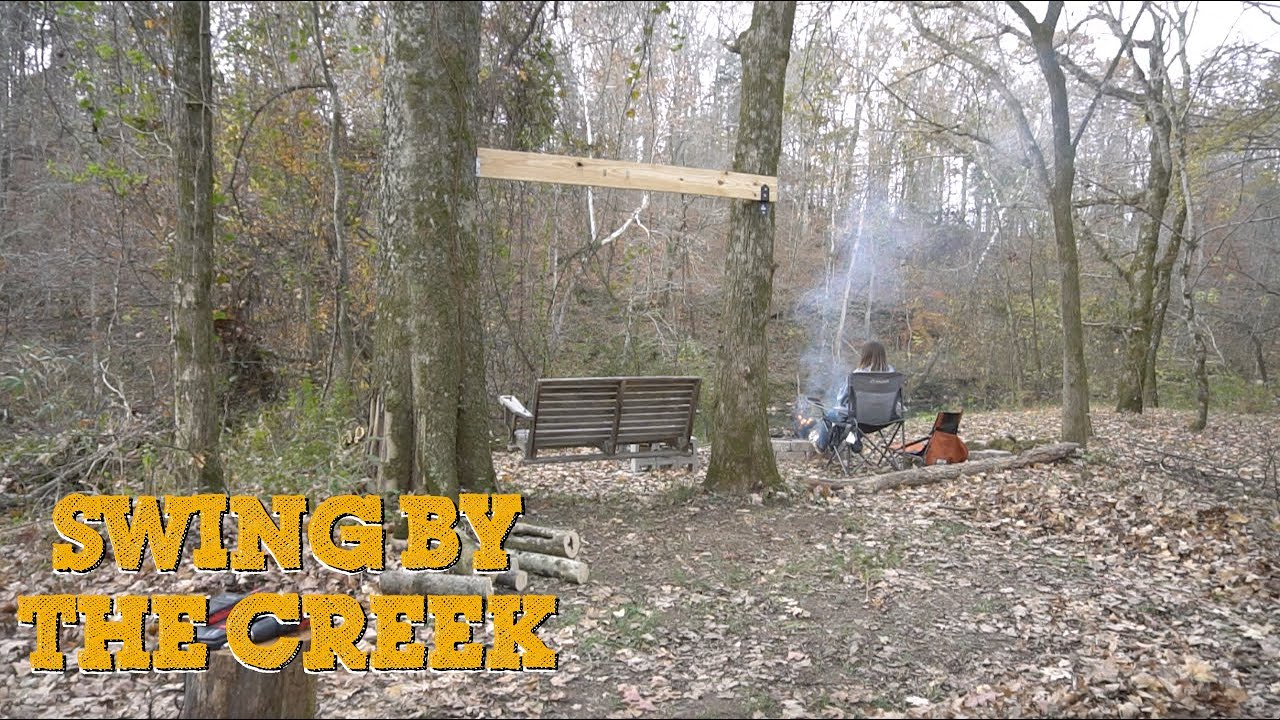 Our Swing on the Creek Install