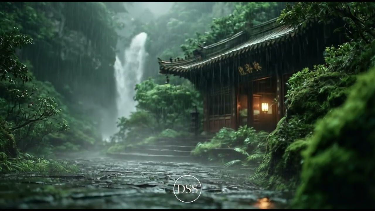 雨中禅寺 · 深度冥想与放松音乐 | Forest Temple Rain Meditation | 1 Hour Zen Calm