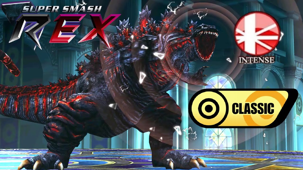 Super Smash REX Gameplay - Classic Mode with Godzilla (Intense)