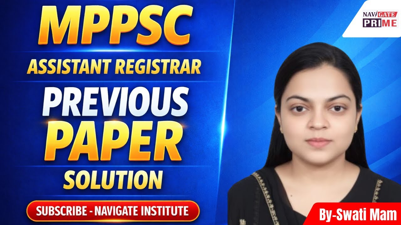 MPPSC Assistant Registrar PYQ Class|2018 Paper Decode#MPPSC2025 #AssistantRegistrar