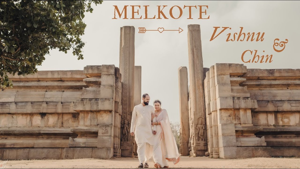 Chinmayee and Vishnu’s pre-weddin From golden sunsets to heritage backdrops | Melkote