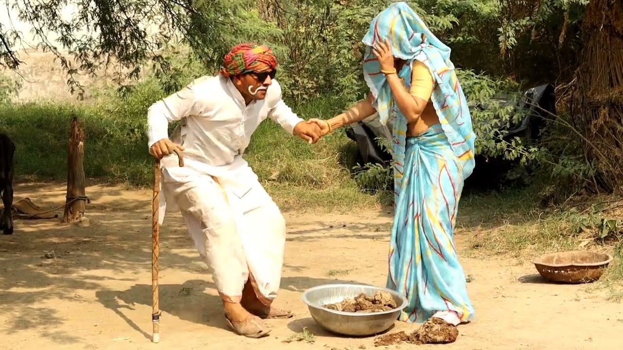 ताऊ ने कांडा उठाने के बहाने पकड़ी बहू पार्ट 4||Dhanni taukicomedyjhutharamki comedyKamal javiy