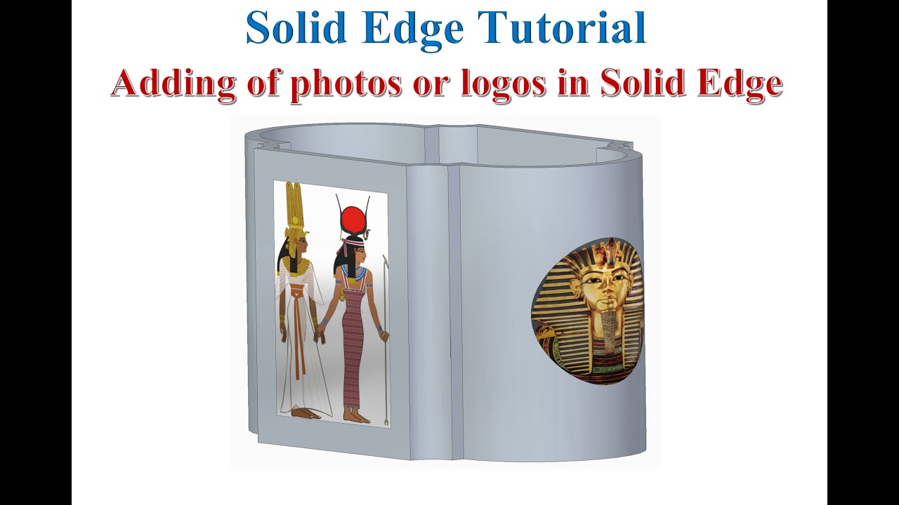 Logos and Photos on parts - Solid Edge Tutorial