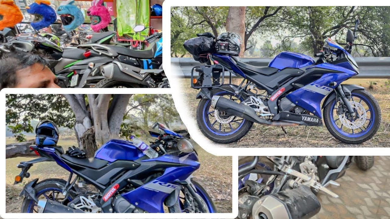 Installing top rack & saddle stay on my yamaha R15 