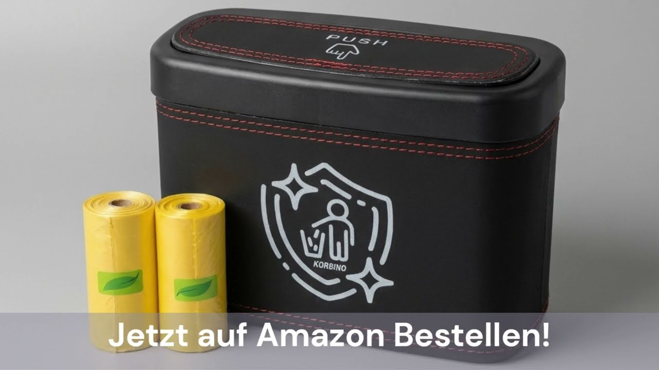 Nie wieder Müll im Auto | KORBINO Auto-Mülleimer