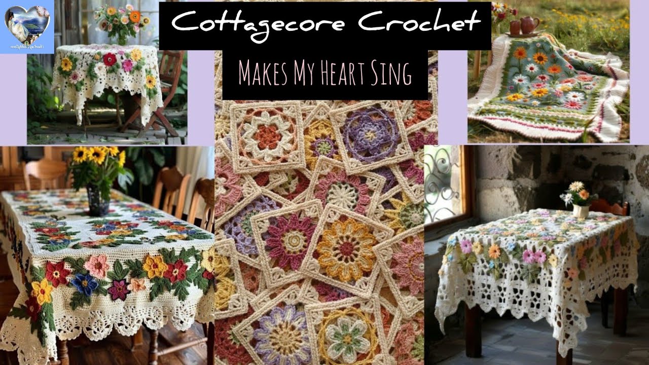 🌷COTTAGECORE CROCHET🌿: Crafting Handmade Treasures / Bringing Cottage Style to Life w/ Crochet Decor