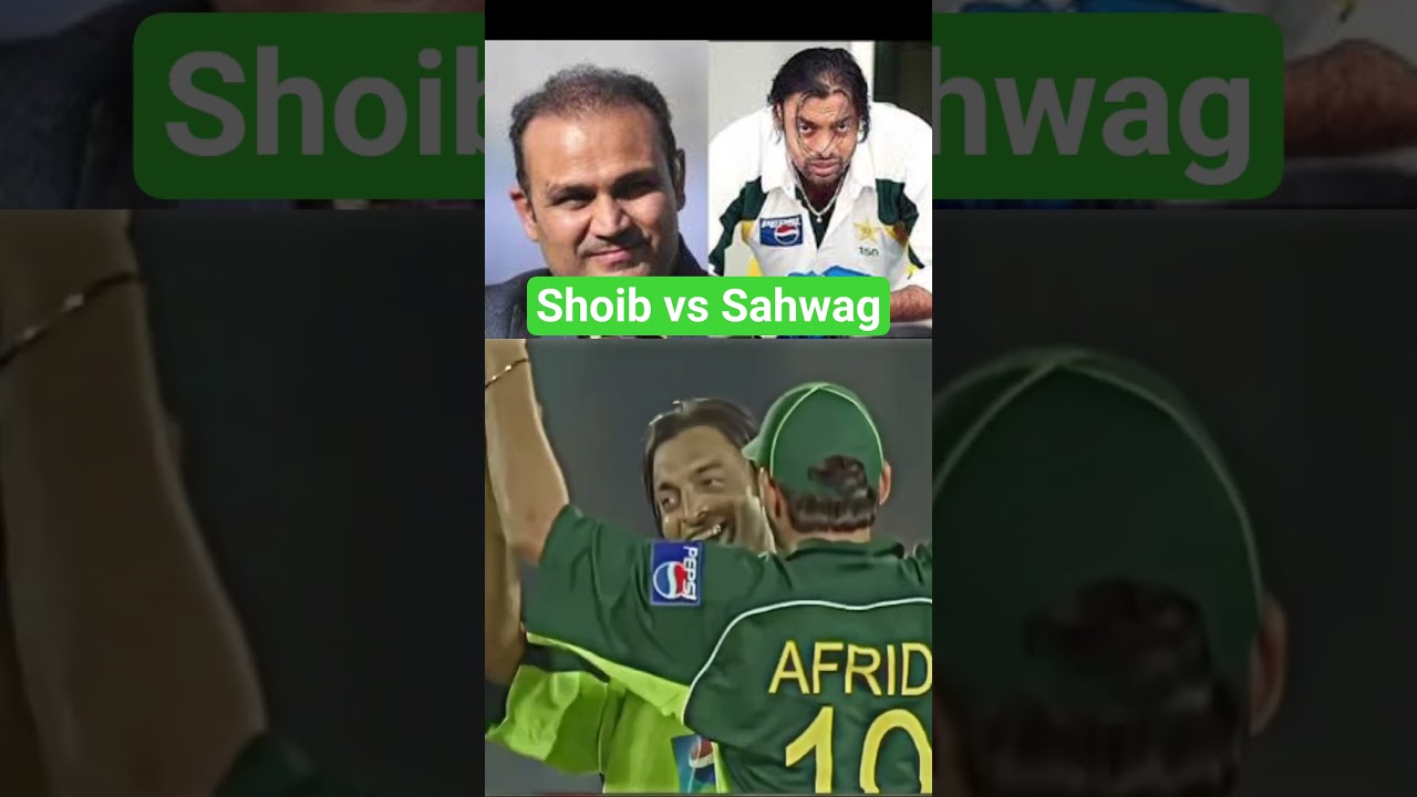 Shoib Akhtar vs Sahwag#cricket #cricketlover