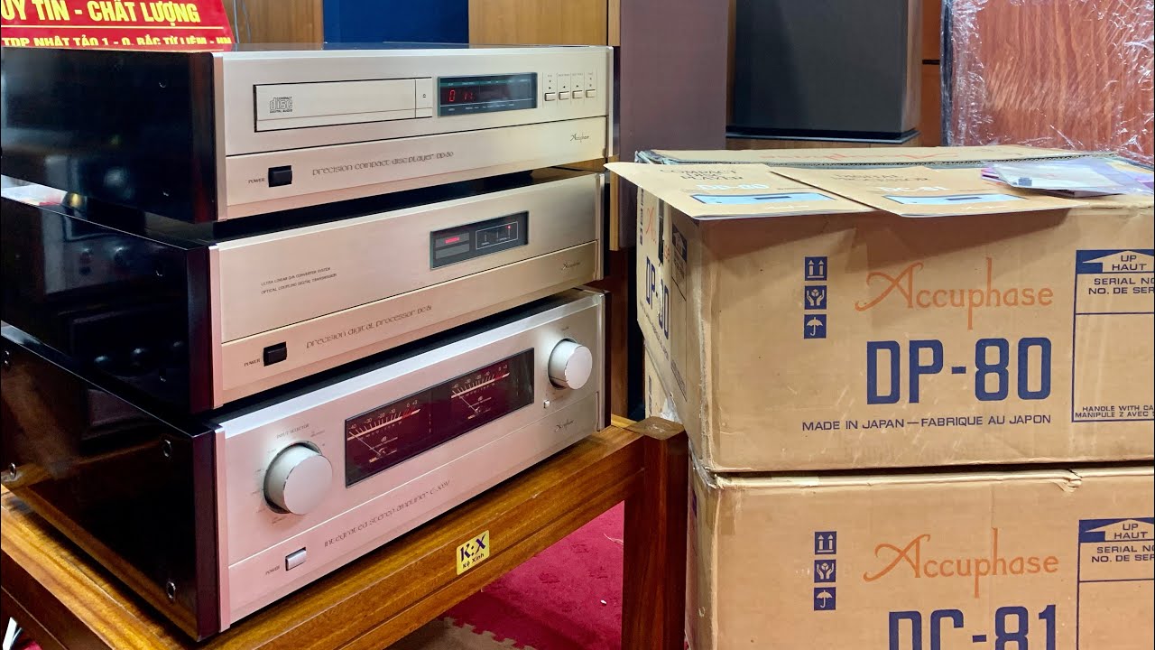 Bộ Combo CD Accuphase DP-80 & Giải M&atilde; DC-81 Full Th&ugrave;ng Xốp Đẹp Xuất Sắc Sưu Tầm - LH: 0904393488