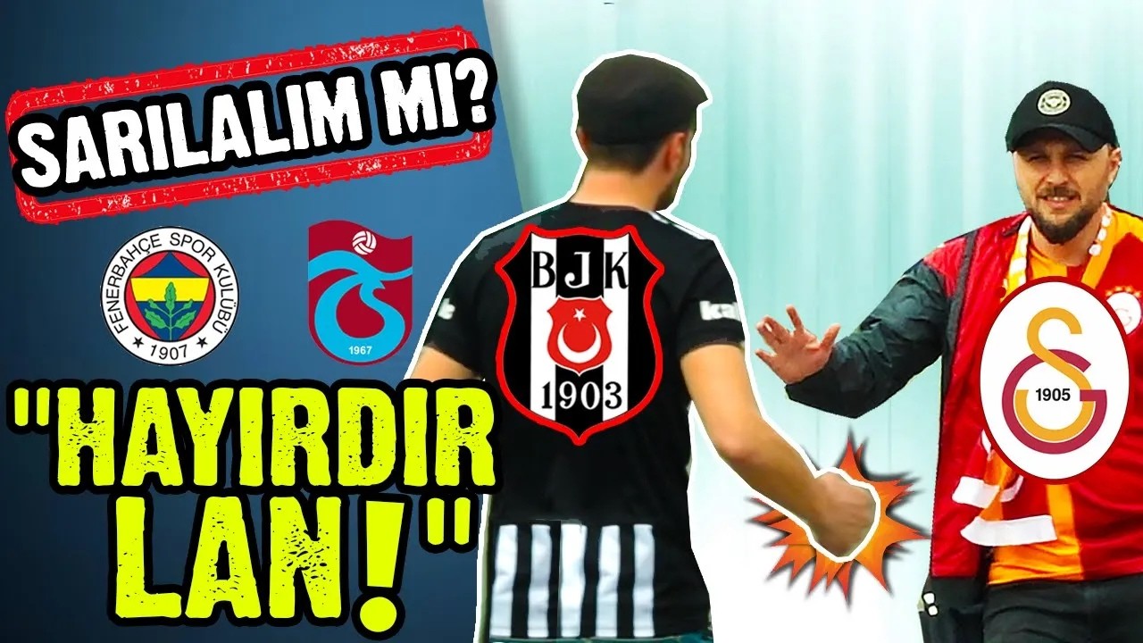 EZELİ RAKİP FORMASIYLA 100 GALATASARAYLIYA SARILABİLİR MİYİZ? / EN GERGİN SOSYAL DENEY