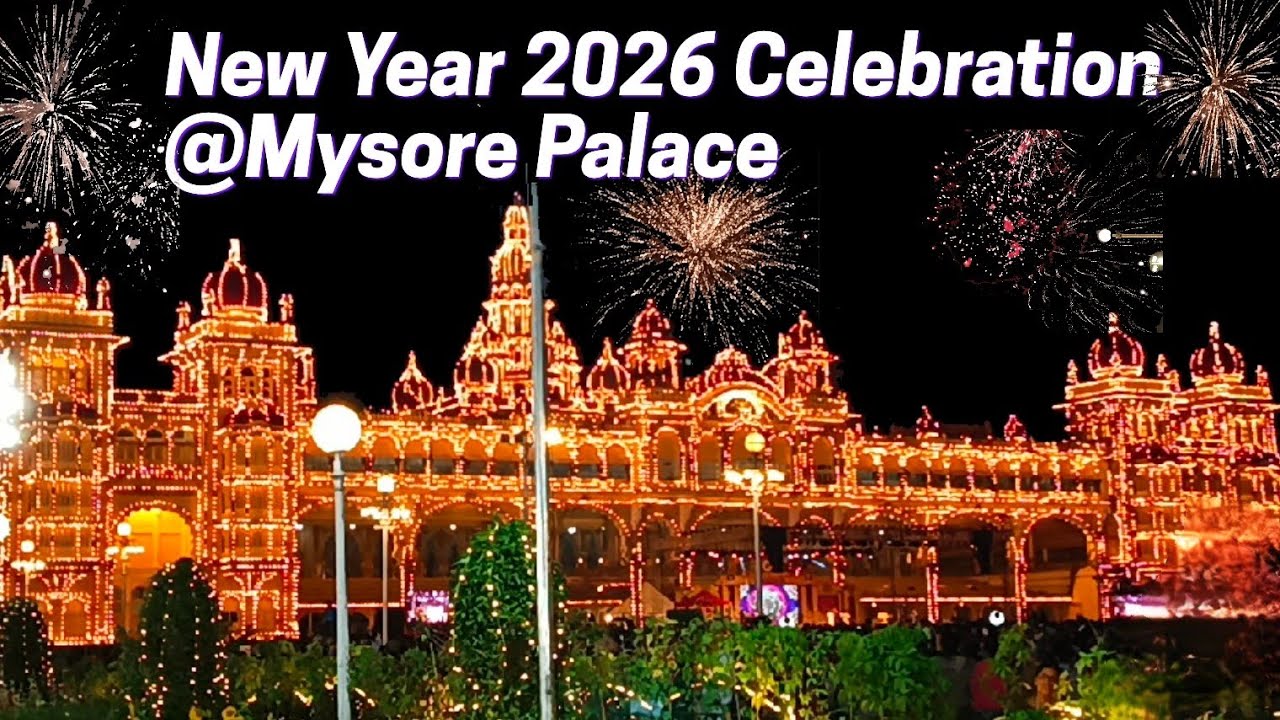 New Year 2026 Celebration at Mysore Palace | Mysore Palace Fireworks Celebration | Reshu's corner 