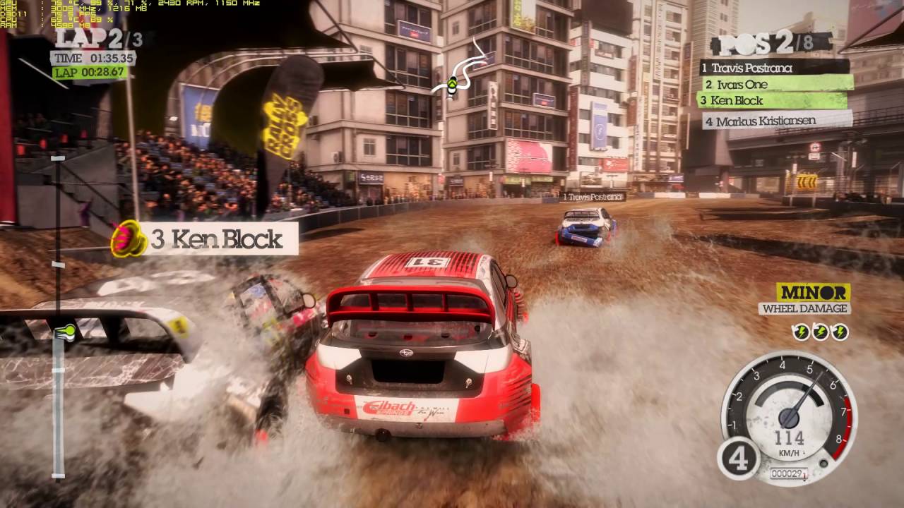 Colin McRae Dirt 2 Walkthrough Part 36 - "Japan: Tokyo Rally Cross"