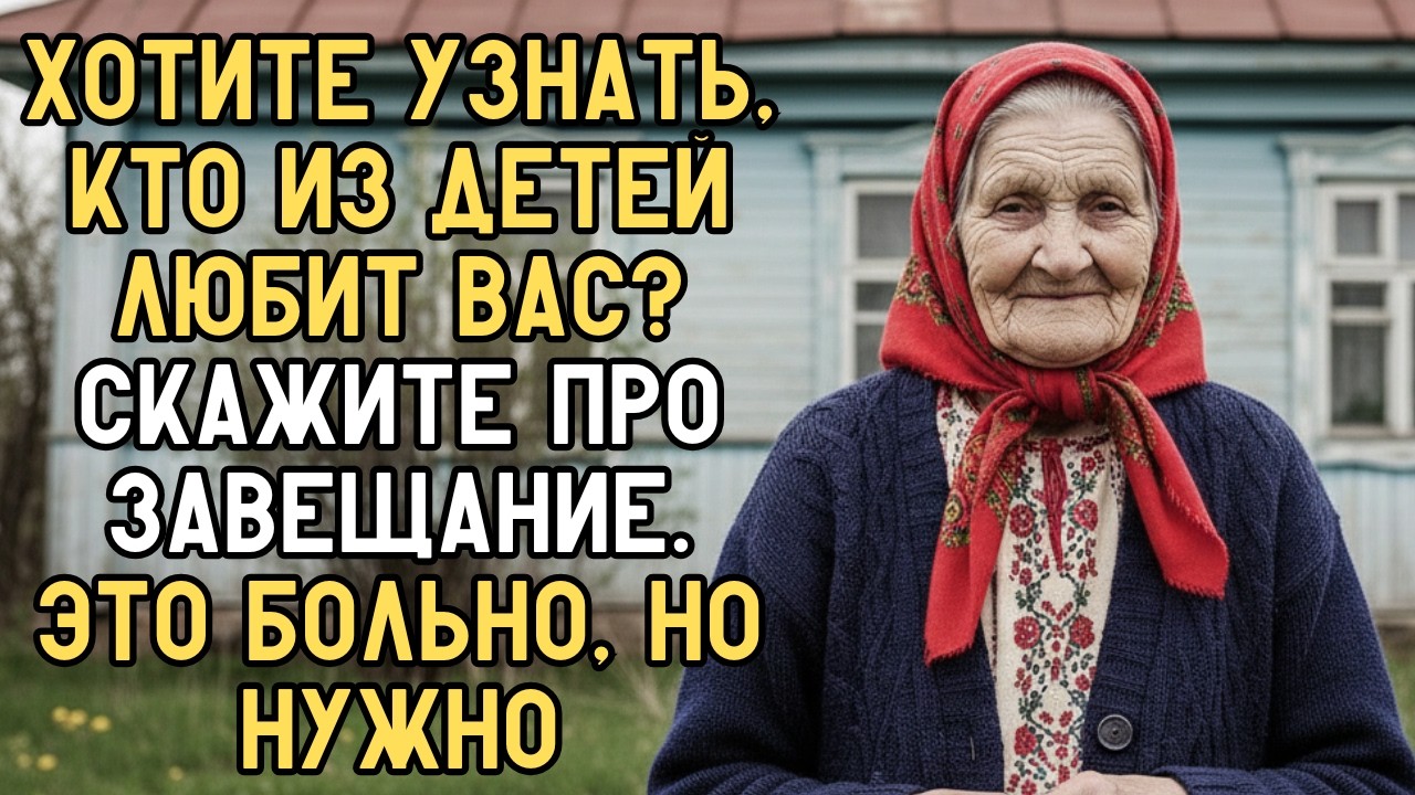 Мне 85. Я Сказала Детям, Что Переписала Завещание… Их Реакция Меня Поразила
