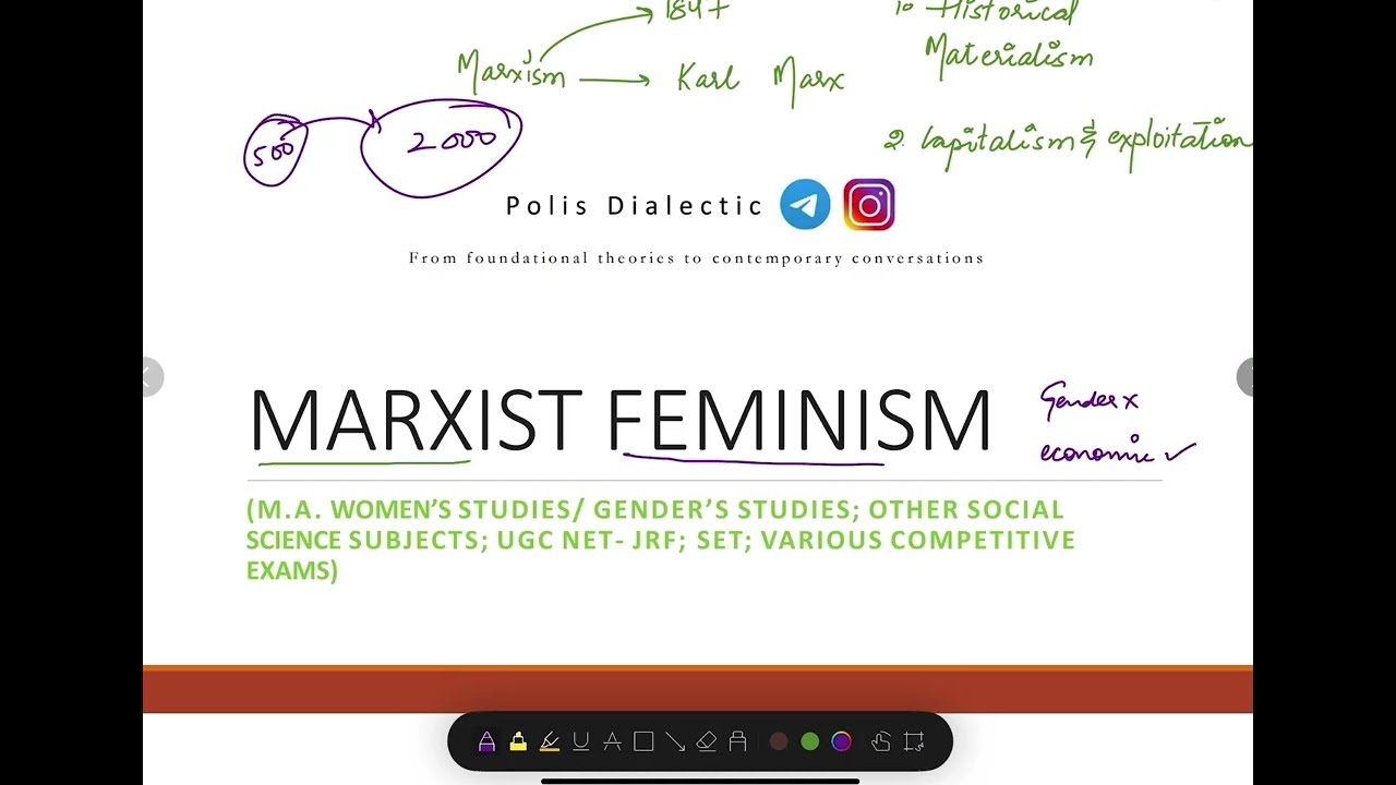 MARXIST FEMINISM: Lecture- 7 (Gender Studies/ Political Science/ Other Social Sciences) 