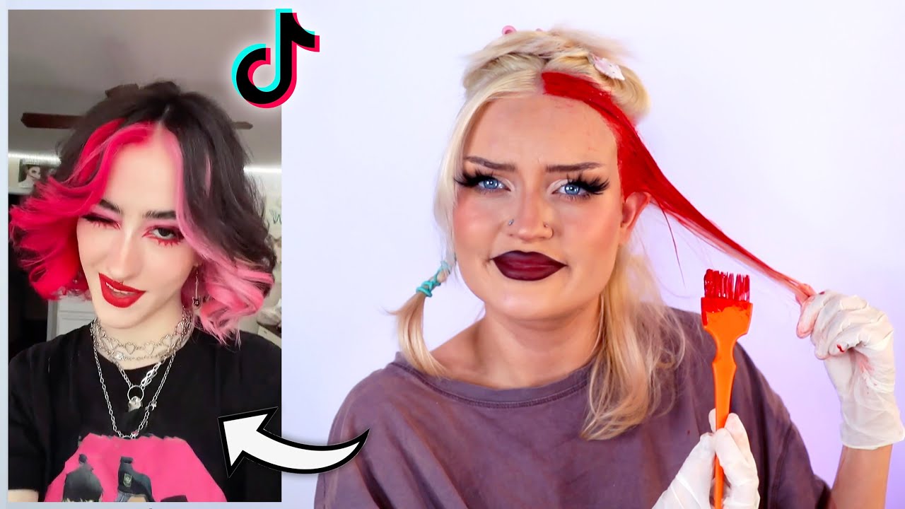 Dying my hair like this viral Tik Tok hair transformation (and failing)