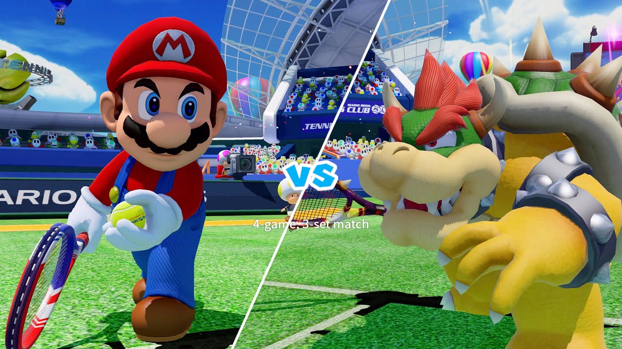 Mario Tennis Ultra Smash - Mario Vs. Bowser