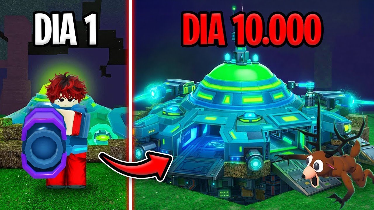 10000 Days to Buiild a Best Strongest Base in 99 Nights in The Forest