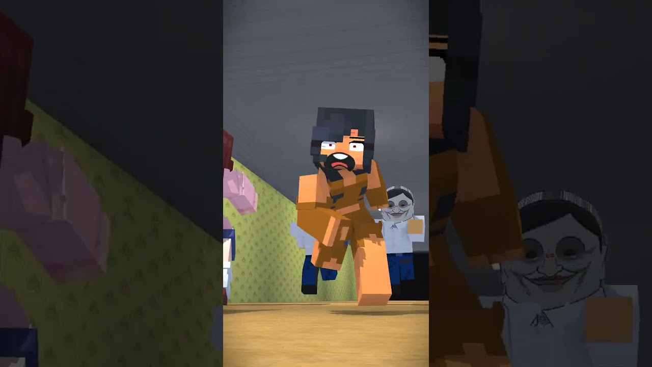 Dandadan Alien Chase POOR APHMAU & MOMO AYASE 😱😨 #funny #minecraft #shorts