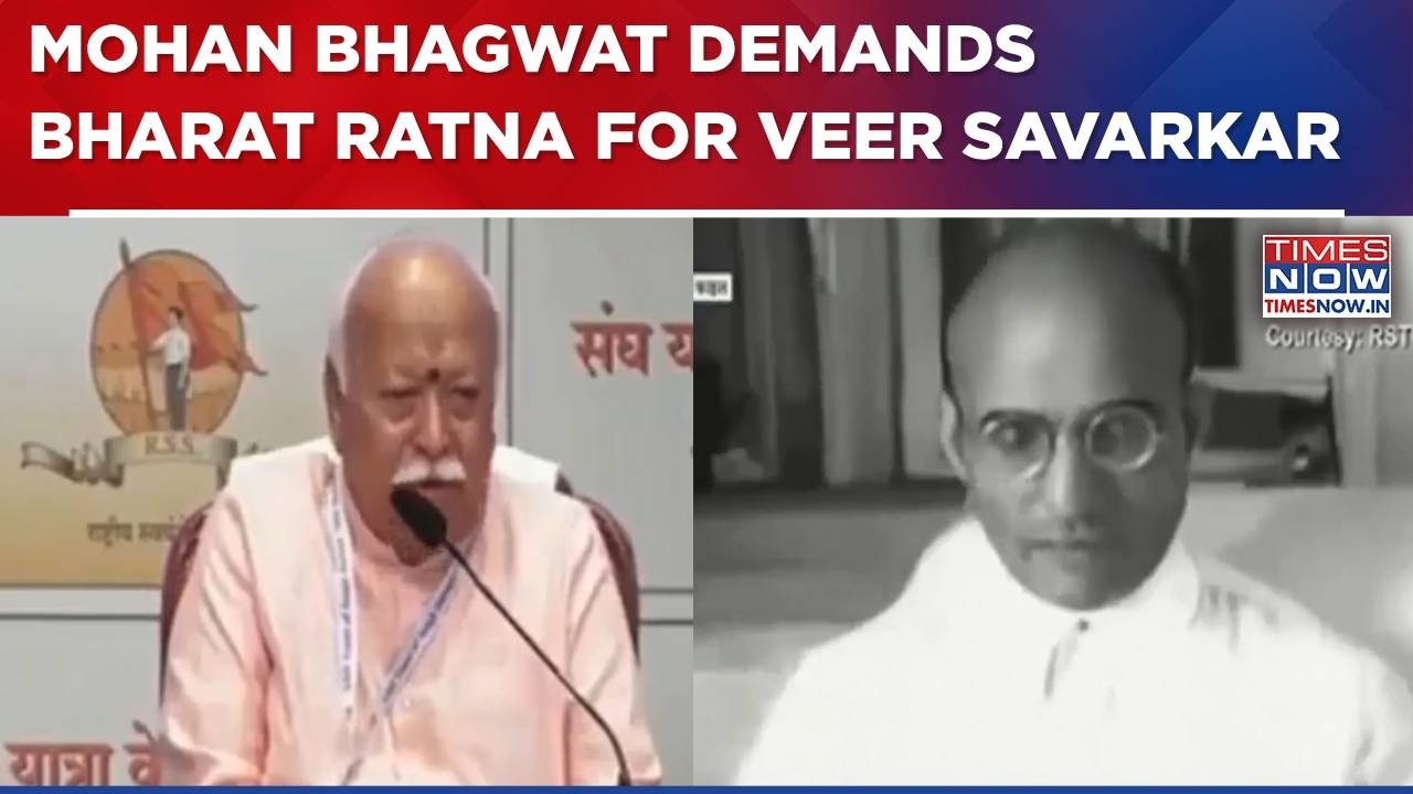 RSS Chief Mohan Bhagwat Demands Bharat Ratna For Veer Savarkar, Questions Delay | Breaking News