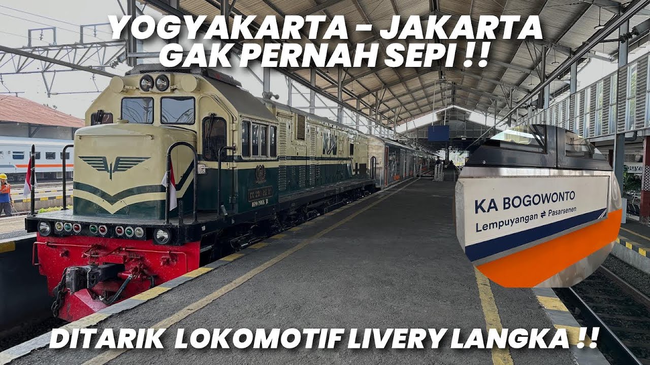 JAM DAN HARGANYA PAS KERETA INI BANYAK DIMINATI ‼️Naik KA Bogowonto Eksekutif Yogyakarta - Jakarta