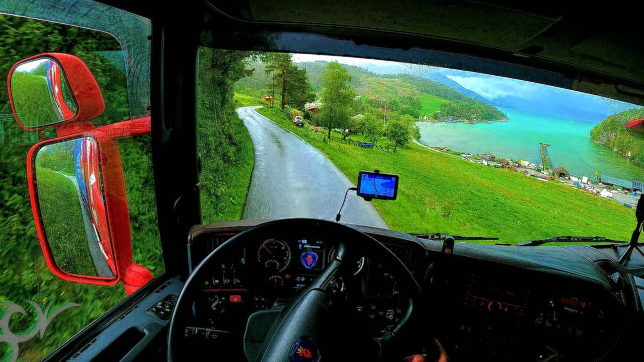 POV Driving Scania R440 - Hardangerfjorden(part3) place of unloading.