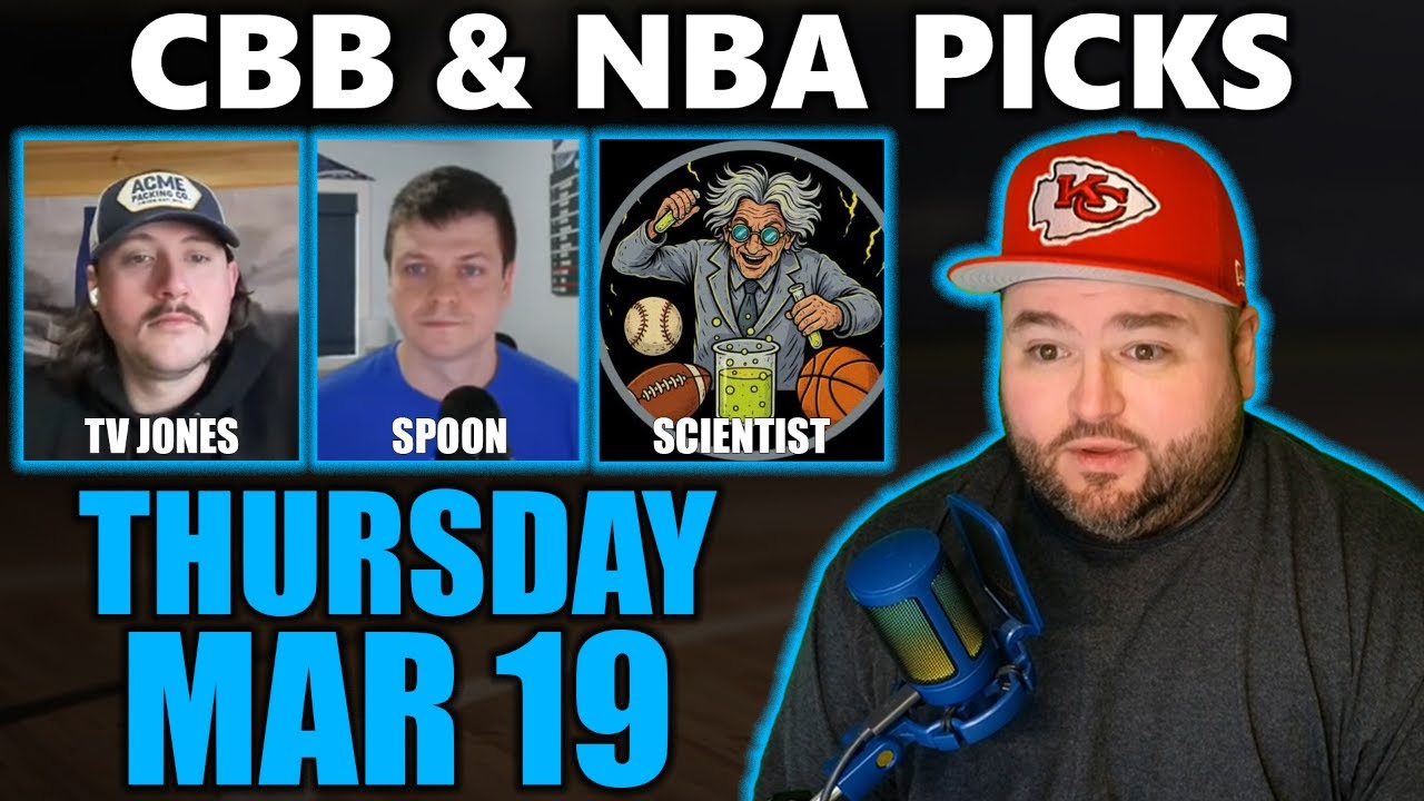 College Basketball & NBA Picks with Kyle Kirms | Thursday March 19th