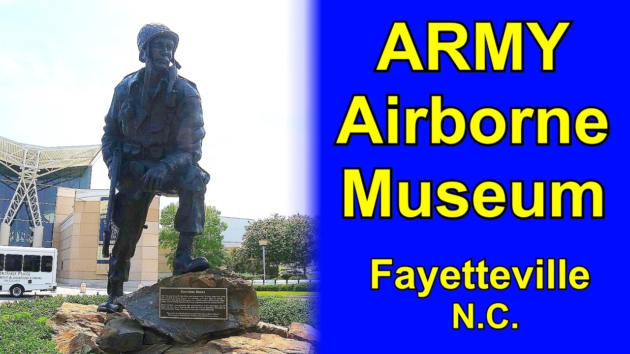 Army AIRBORNE & SPECIAL OPERATIONS Museum in Fayetteville North Carolina NC in 4K - RM00291