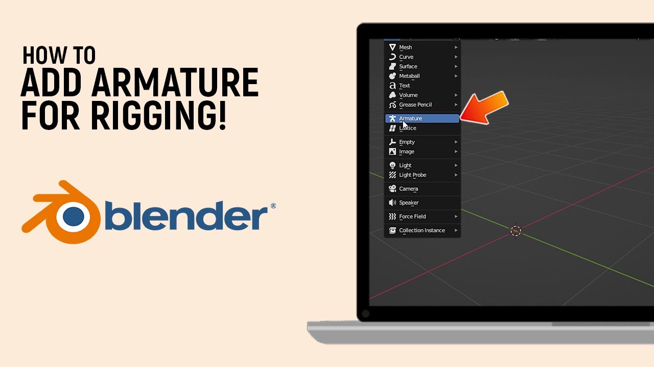 How To Add Armature for Rigging in Blender Workspace [easy]